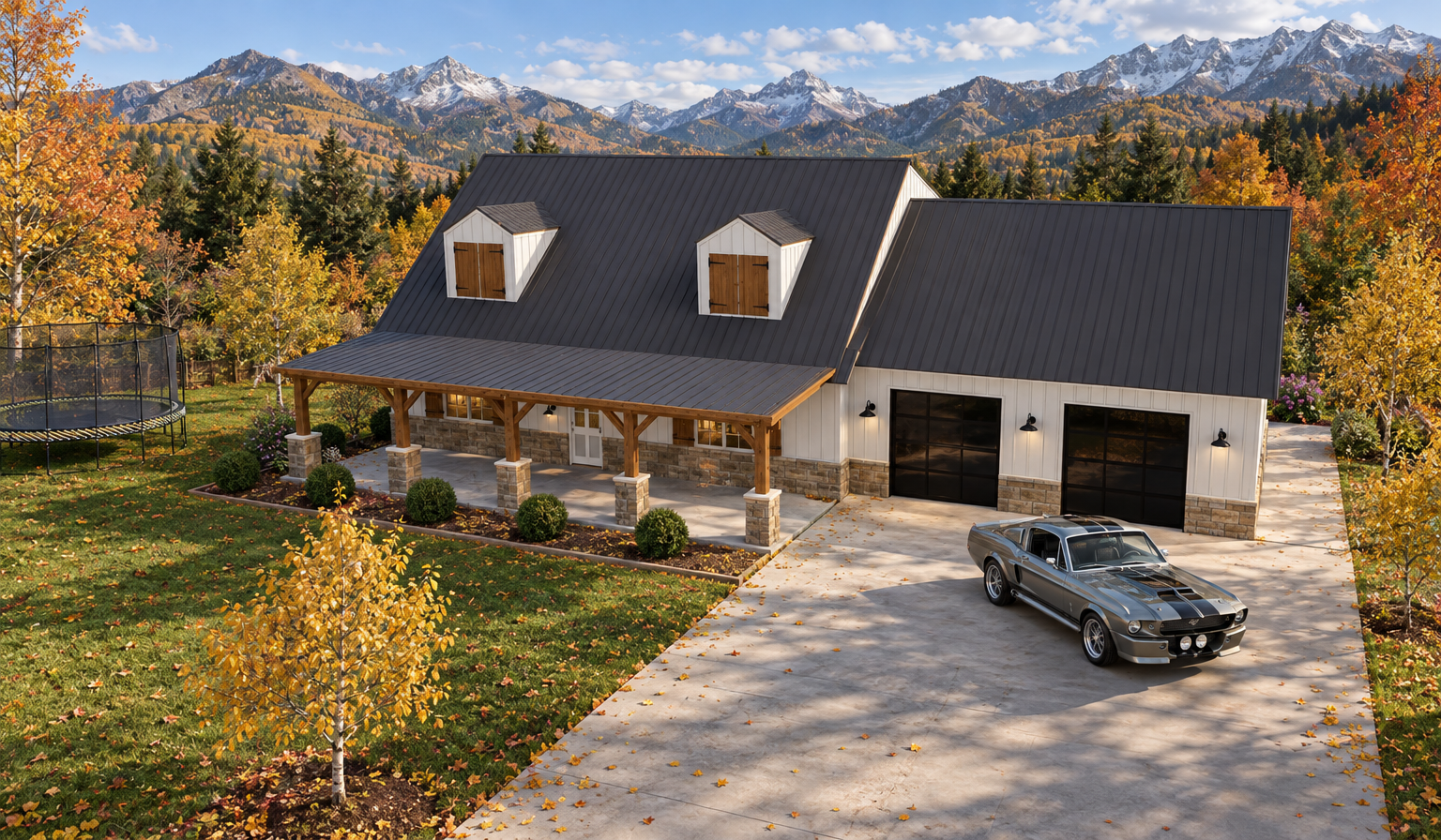 Representative finished AI exterior visualization