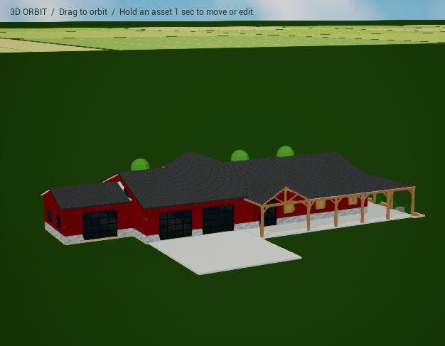 Example barndominium design concept